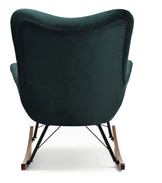 Relaxačné kreslo Laurentino (zelená + čierna)