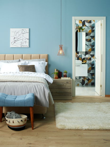 Taburetka Naledi (indigo modrá)