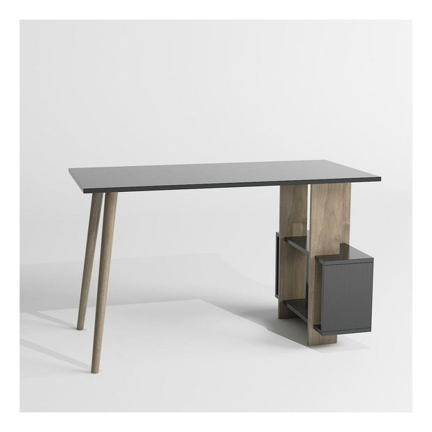 Písací stôl Mavade 6 (antracit + orech) 