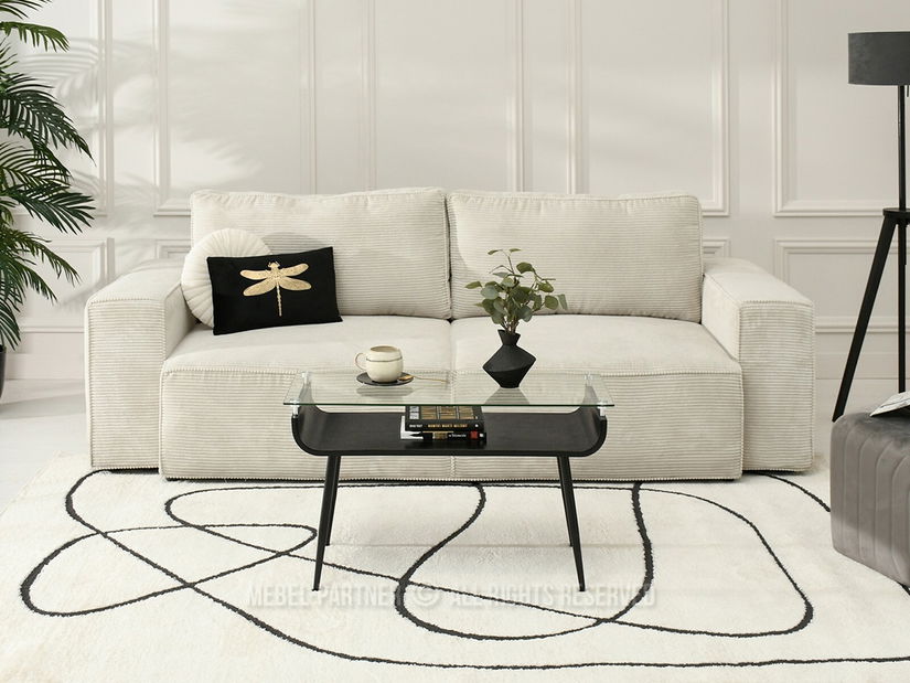 Konferenčný stolík Largus (čierne drevo + čierna)