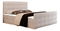Franciaágy  Boxspring 140 cm Milagros 2 (bézs) (matraccal és tárolóhellyel)