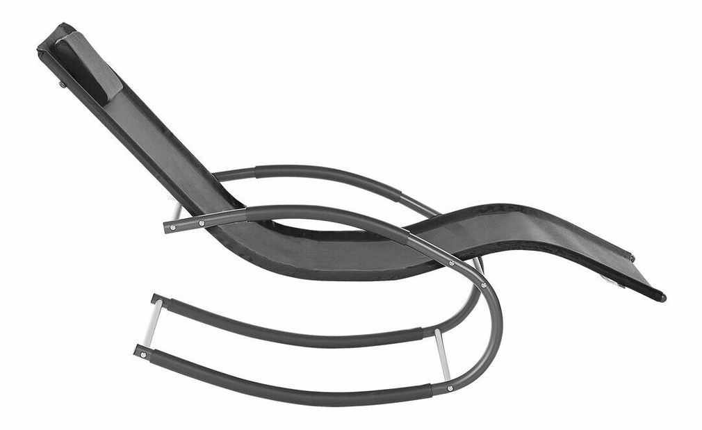 Vrtna ležaljka za ljuljanje Carro (crna)