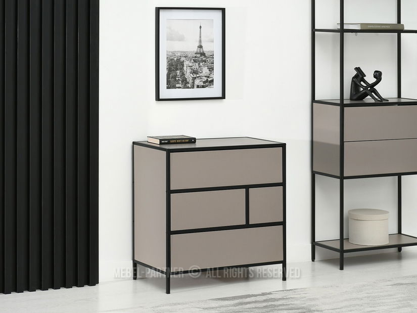 Comodă Soren Kom (bej + negru)