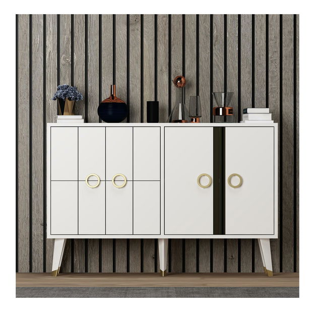 Konzolový stolík Davuba 2 (biela) 