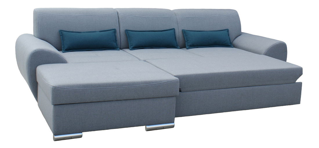 Rohová sedačka Jacinta sivá, ľavá