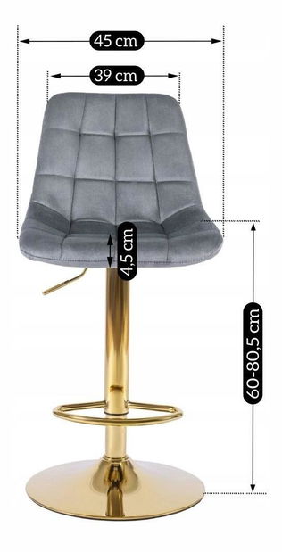 Barska stolica Aportaban 1 (siva) 