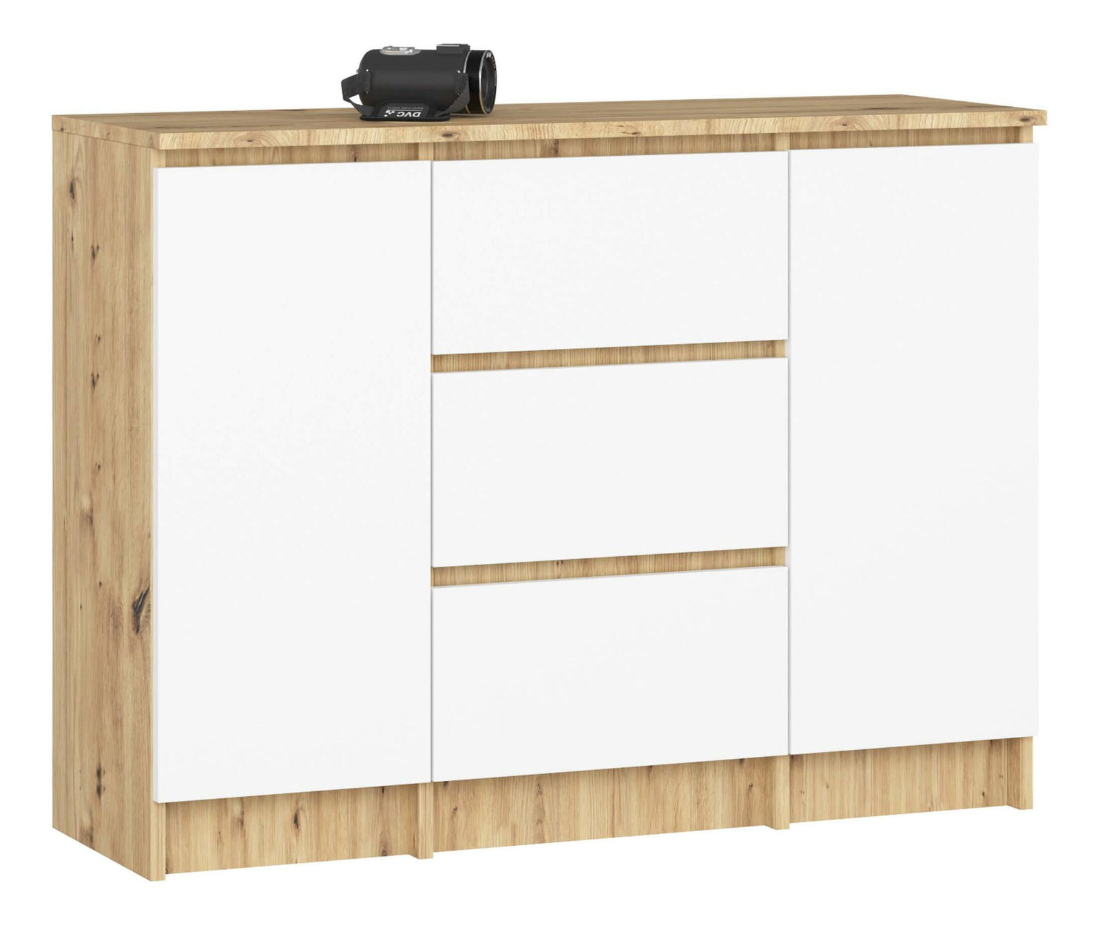 Komoda Kalista VI (dub artisan + biela)