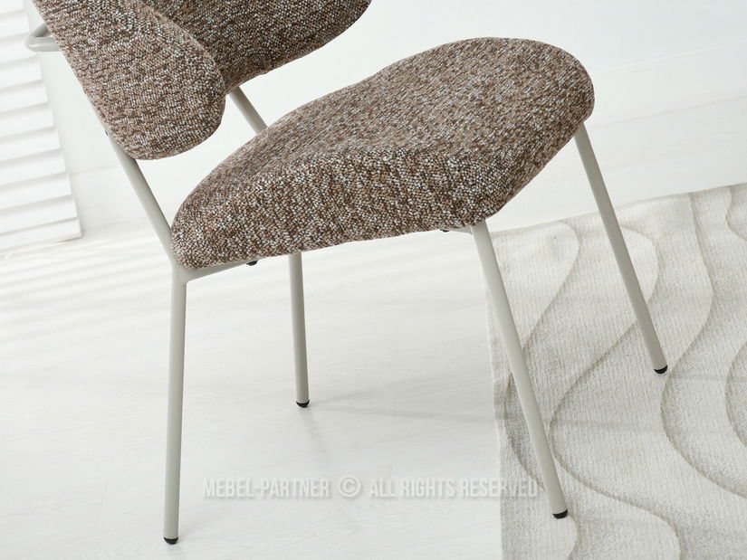 Stolička Estrida K (tmavobéžová + sivá)