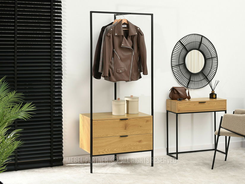 Regál Tejido (dub + čierna)