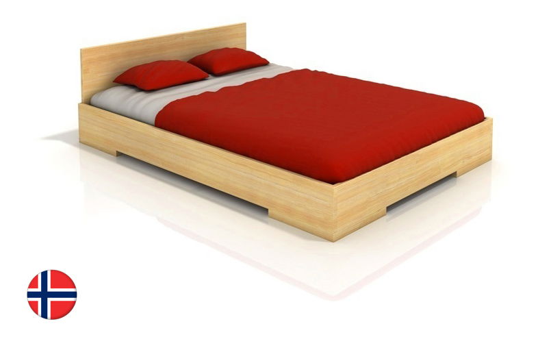 Manželská posteľ 200 cm Naturlig Kirsebaer (borovica) (s roštom)