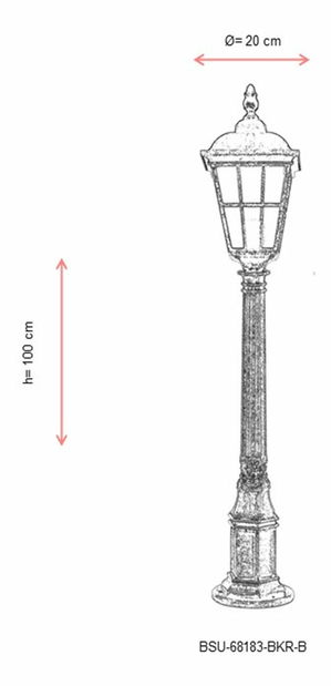 Lampă de podea pentru exterior Ayasha (maro)