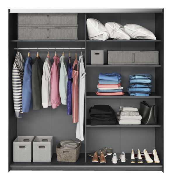 Ormar za garderobu Afrodita Typ 67 (karbonski hrast)