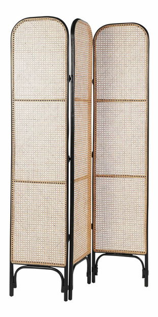 Paraván Potza (prírodná + čierna)