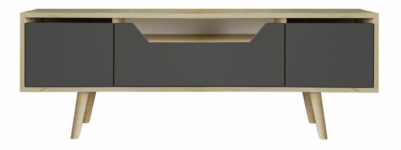 TV skrinka Romia (dub zafírový + antracit)