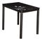 Blagovaonski stol 80 cm Damion (crna + crna) (za 4 osobe)