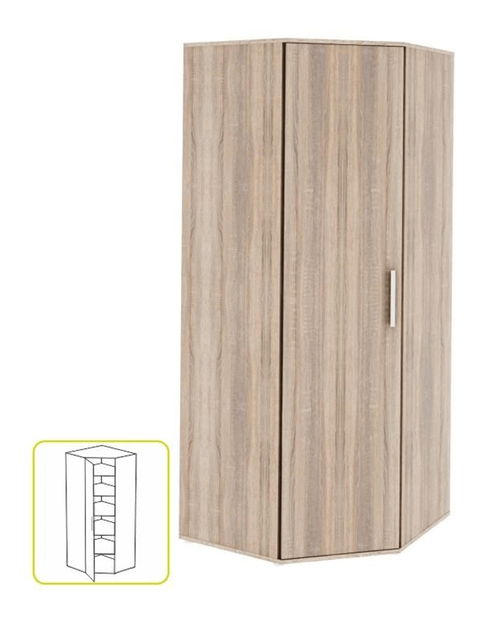 Dulap cu rafturi de colț Gleo Typ 15