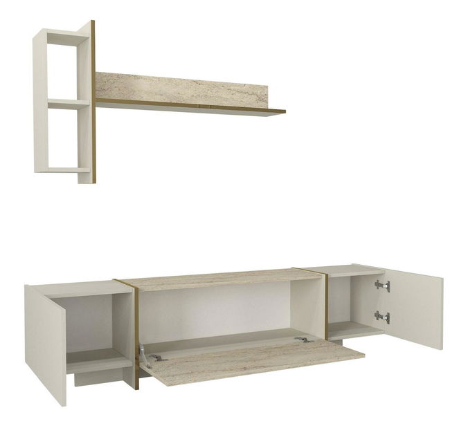 Nappali fal Veya 3 (travertin + homok) 