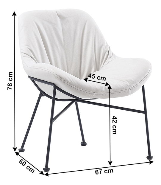 Scaun de sufragerie Realgar (bej)