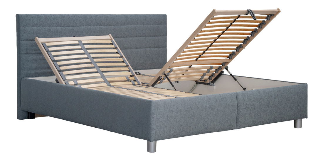 Manželská posteľ 180 cm Blanár Mirka (sivá) (s roštom) *výpredaj