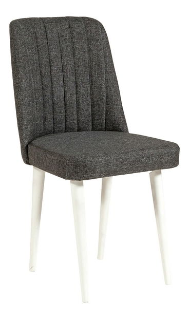 Set mobilier sufragerie Vlasta 2 (alb + antracit) (pentru 6 persoane)