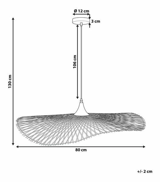 Lampă de perete FYLYO (bambus) (lemn deschis)