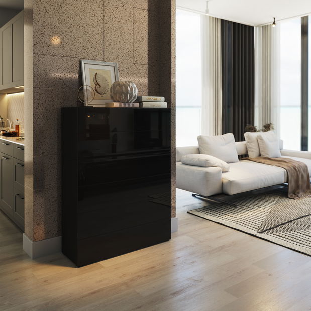 Komoda Berny 38 (bijela + bijeli lak)