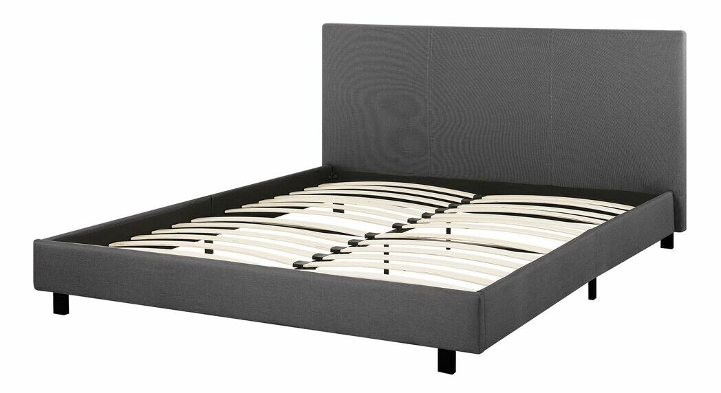 Bračni krevet 160 cm ALVIA (S podnicom) (siva) 