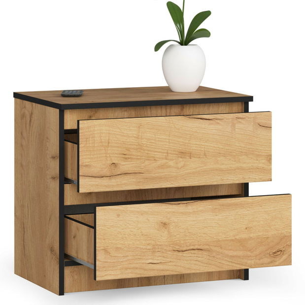 Nočný stolík Kalista (dub craft)