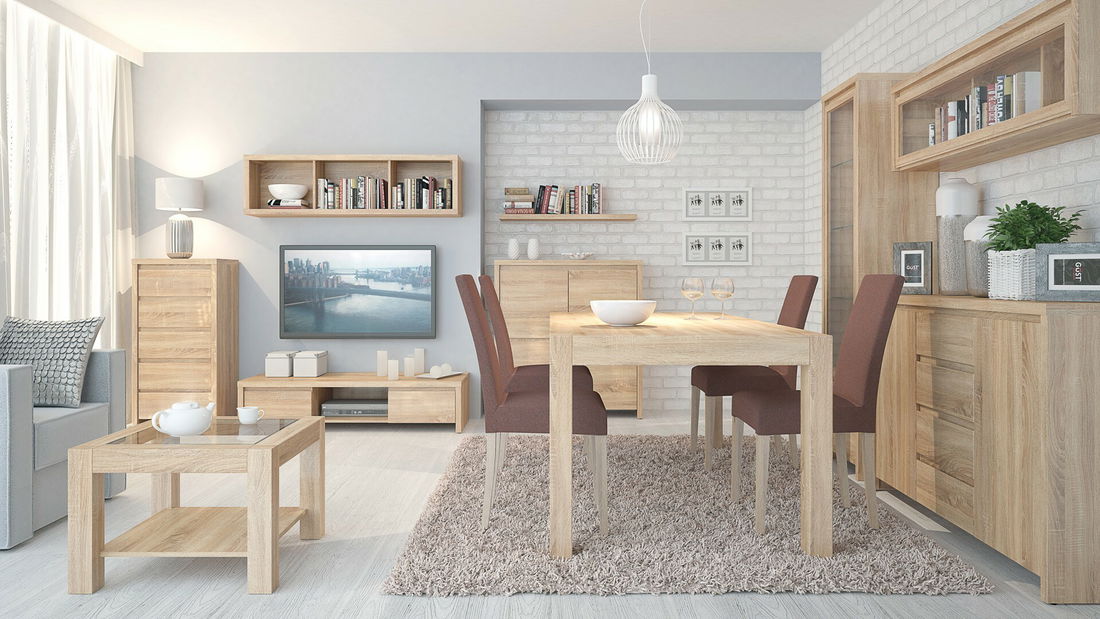 Komoda Kaspian KOM1D1SP (Hrast sonoma) 