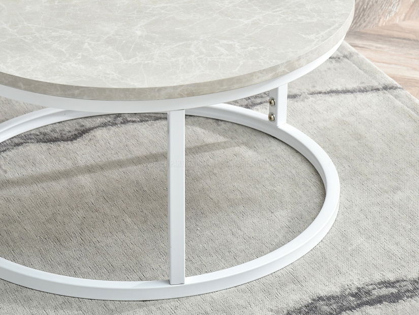 Dohányzóasztal Kolja Stolik S (szürke + fehér)