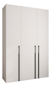 Ormar za garderobu 160 cm Carmela 50-3 (bijela + crna)
