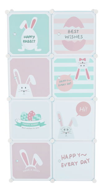 Detská modulárna skriňa Fran (modrá)