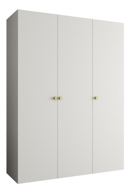 Šatníková skriňa 150 cm Parna 1 (biela + zlatá)