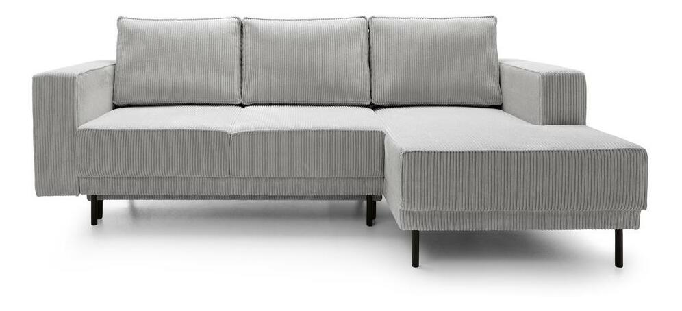 Sarokkanapé Rodriguez mini (J) (világosszürke + fekete)