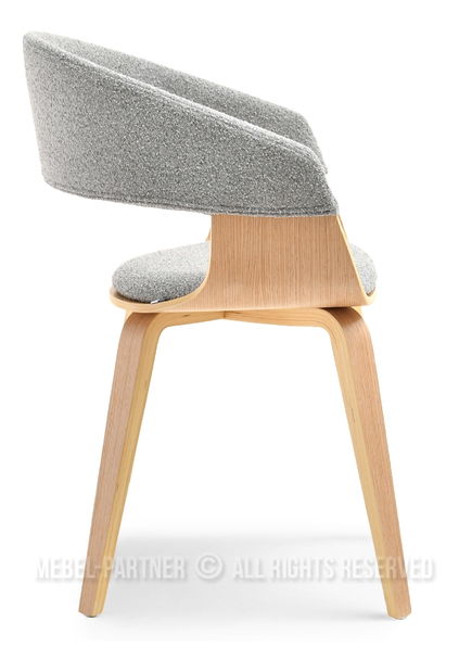 Scaun Renzo (gri + stejar) *lichidare de stoc