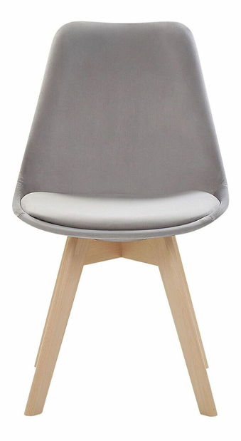 Set 2 buc. scaune pentru sufragerie DOHA II (plastic) (gri)