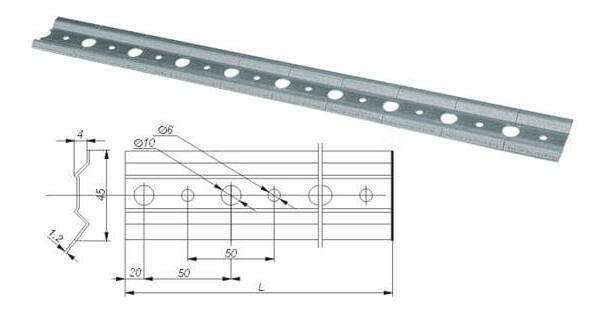 Szerelőléc 3 m Kitchy