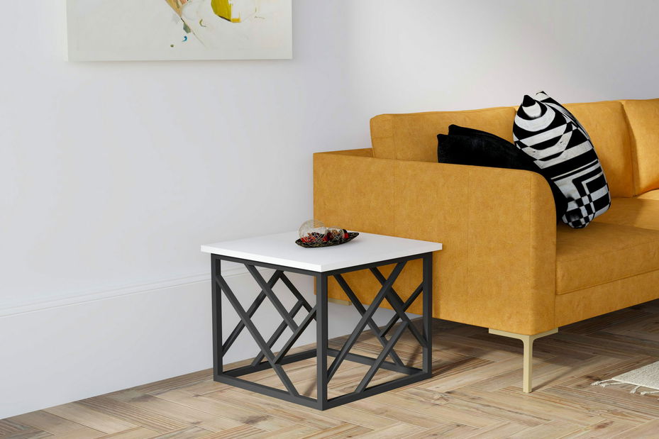 Konferenčný stolík Wolla (biela)