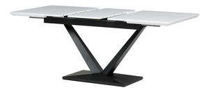 Blagovaonski stol na razvlačenje Hundio (bijela) (za 4 do 8 osoba)