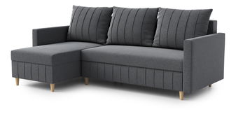 Rohová sedacia súprava Filippo (L) (tmavosivá)