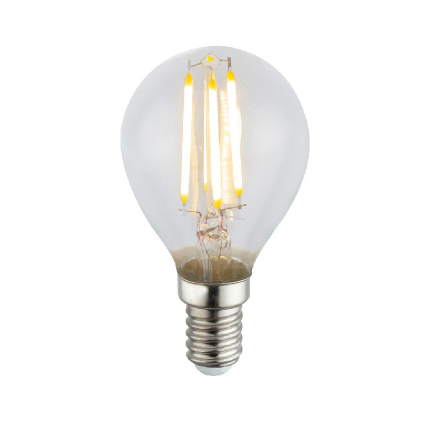 LED žiarovka Led bulb 10585-2K (nikel + priehľadná)