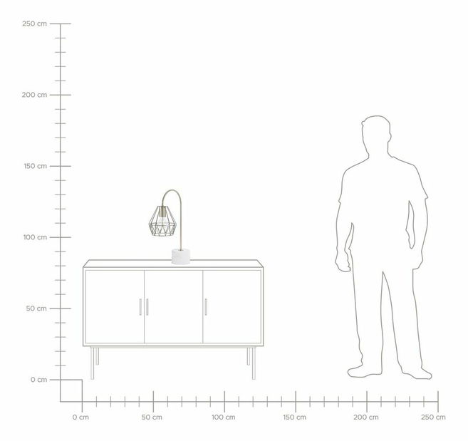 Stolná lampa Mondi (zlatá) (stredná)