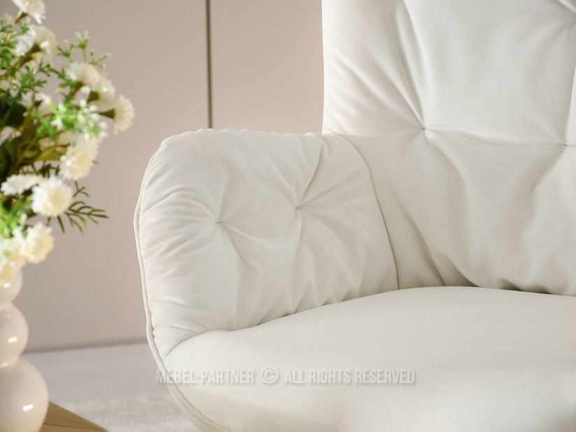 Fotoliu relax Merindana (crem + auriu)