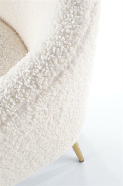 Fotoliu relax Goldie (Crem + Auriu)