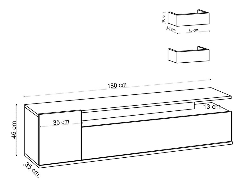 TV asztal/szekrény Alikate