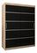 Šatníková skriňa 150 cm Verika 1 150 (dub sonoma + čierna)