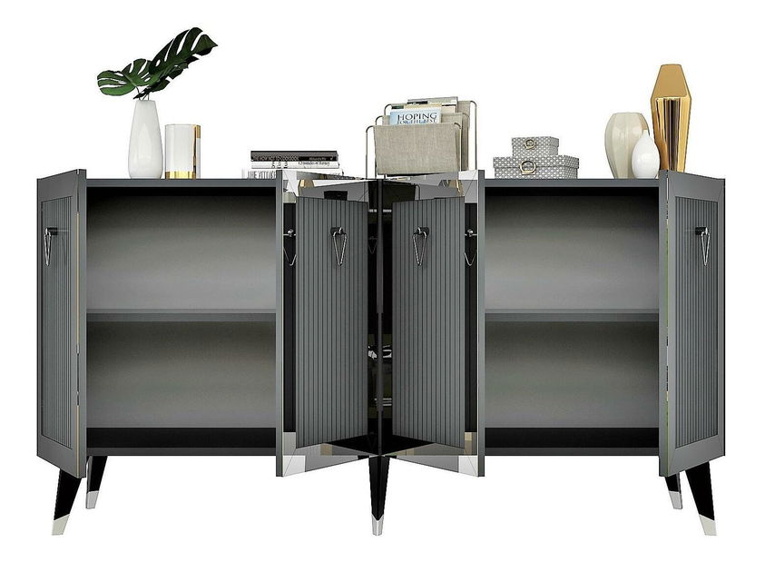 Ormarić Vopula (antracit + srebrna)