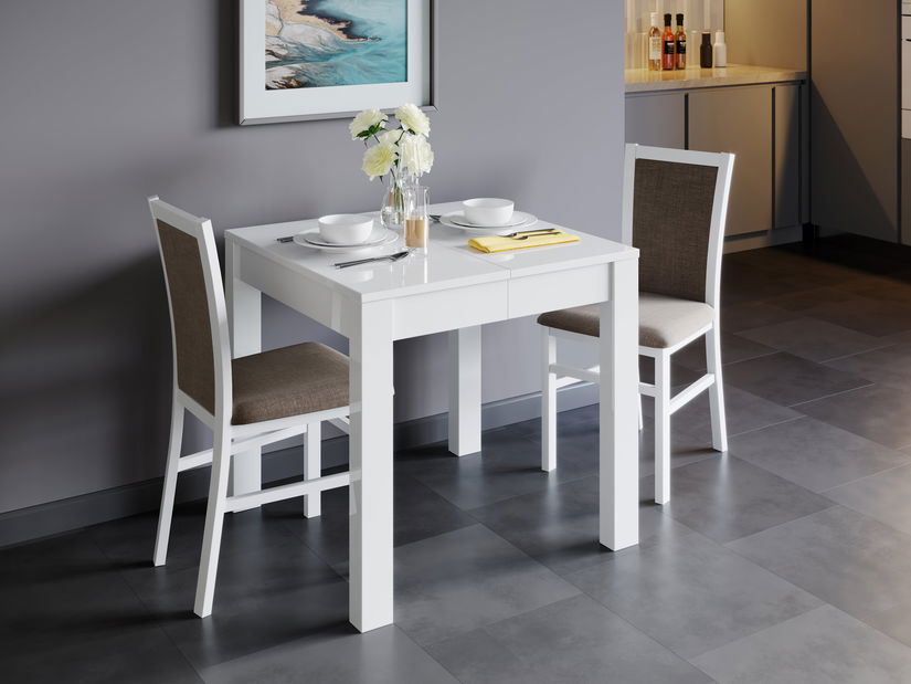 Blagovaonski stol Veltus 2 (bijela) (za 4 do 8 osoba)