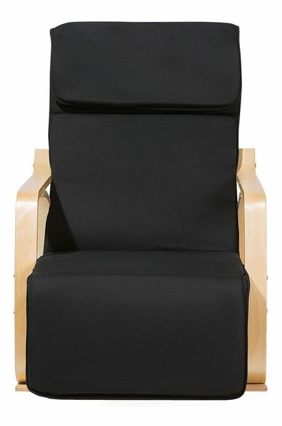 Hojdacie kreslo WELLO (textil) (čierna)