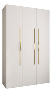 Šatníková skriňa 150 cm Carmela 40-2 (biela + zlatá)
